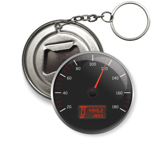 Брелок-открывашка с принтом KIA speedometer