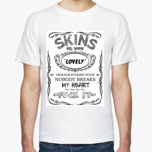 Футболка с принтом skins