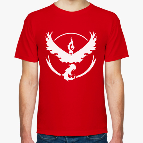 Футболка с принтом Pokemon Go - Team Valor
