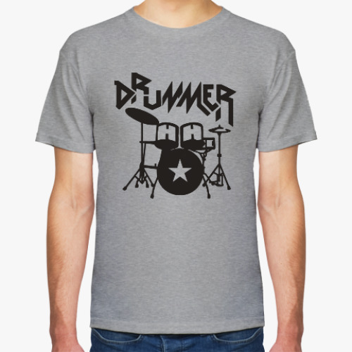 Футболка с принтом Барабанщик