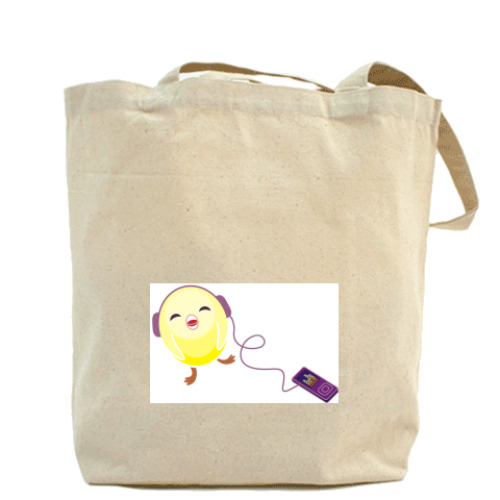 Сумка шоппер с принтом Цыплята