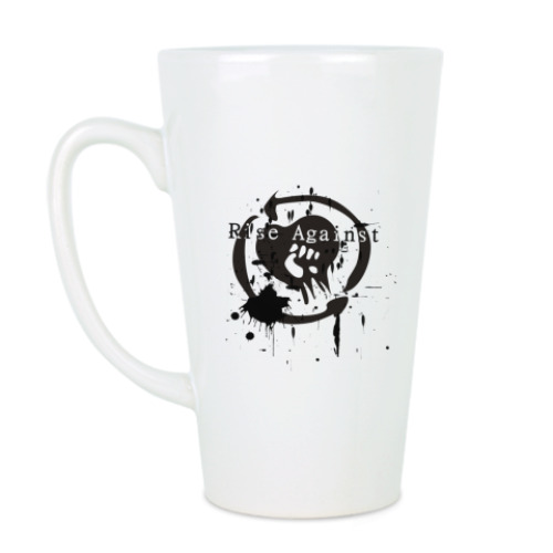 Чашка Латте с принтом Rise Against