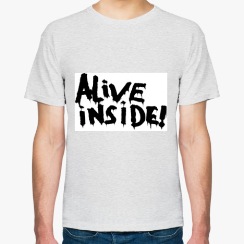 Футболка с принтом Alive inside