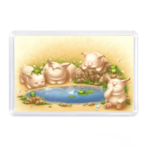 Магнит с принтом Моряки - испытатели