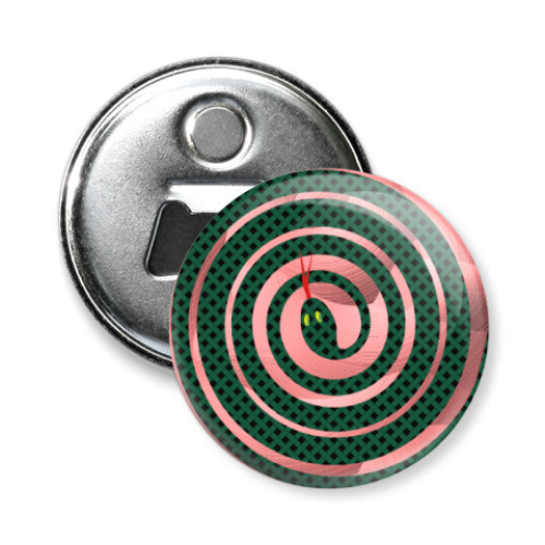 Магнит-открывашка с принтом Змея