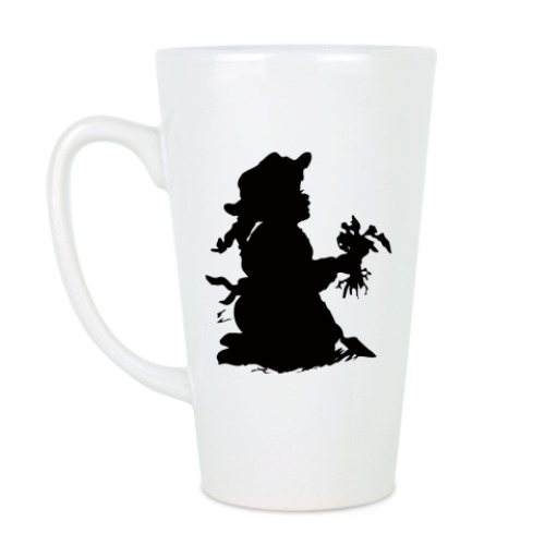 Чашка Латте с принтом Букетик для Вас