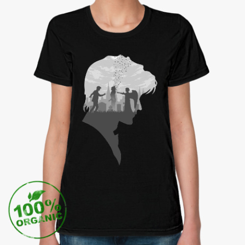 Женская футболка из органик-хлопка с принтом Доктор Кто