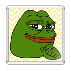 Магнит 6.5 x 6.5 см Лягушонок Пепе