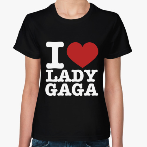 Женская футболка с принтом  'Lady GaGa'