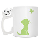 Кружка с футбольным мячиком