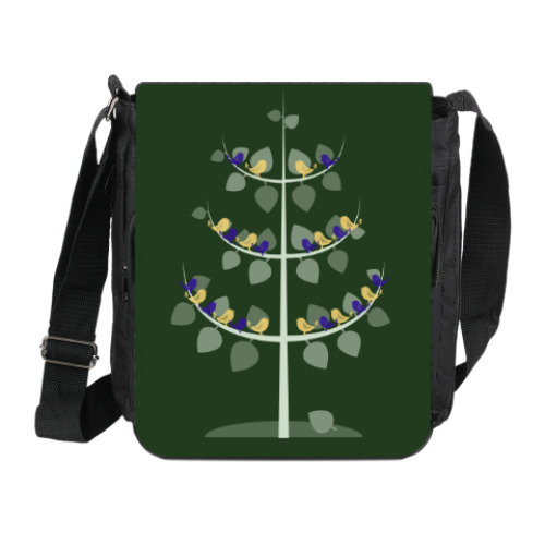 Сумка на плечо (мини-планшет) с принтом Дерево жизни