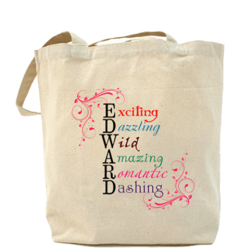 Сумка шоппер с принтом Edward