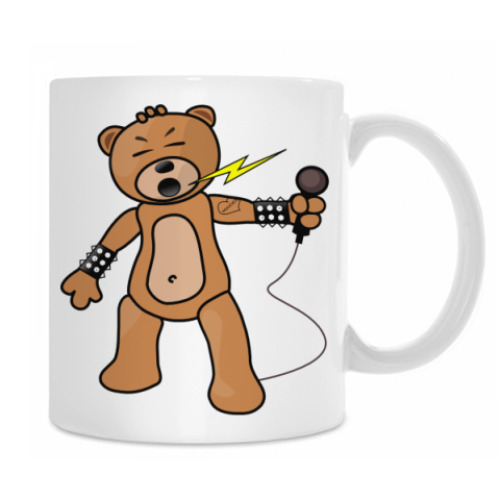 Кружка с принтом ROCK BEAR