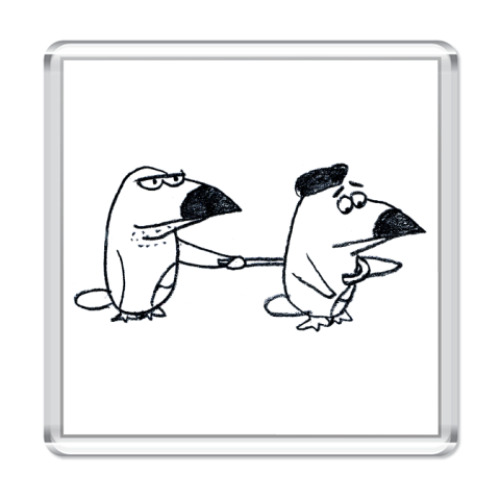 Магнит с принтом House