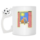 Кружка с футбольным мячиком