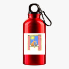 Металлическая бутылка 400 мл UV-DTF