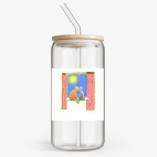 Банка с бамбуковой крышкой