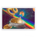 Космический кот на облаке