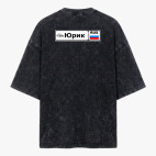 Футболка оверсайз вареная (вышивка)
