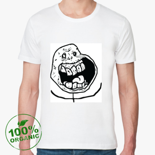 Футболка из органик-хлопка с принтом Poker face