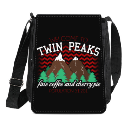 Сумка-планшет с принтом Сериал Твин Пикс Twin Peaks