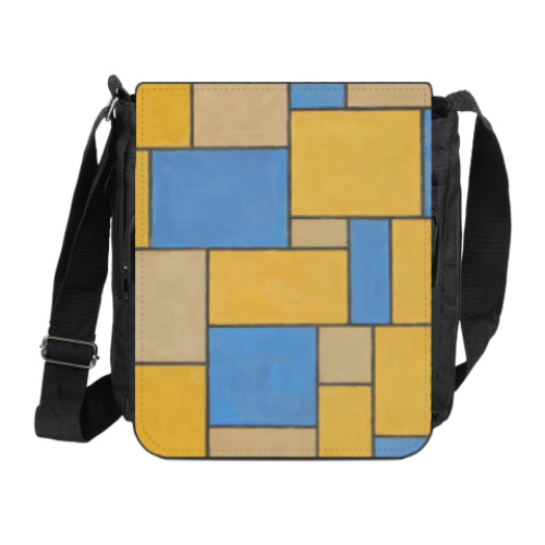 Сумка на плечо (мини-планшет) с принтом Абстрактная композиция