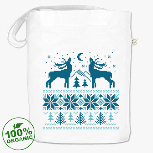 Сумка шоппер с принтом Норвежский лес