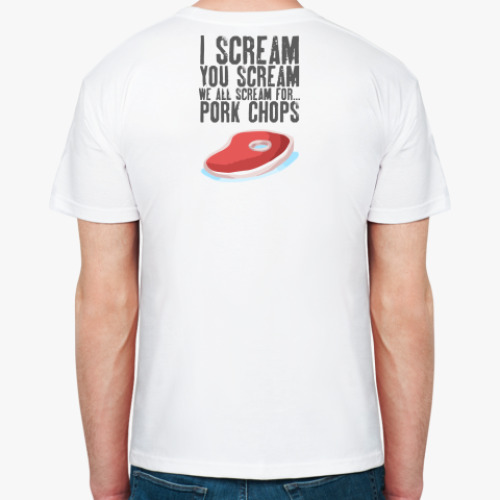 Футболка с принтом PORK CHOPS