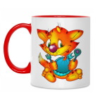 Двухцветная кружка Кот