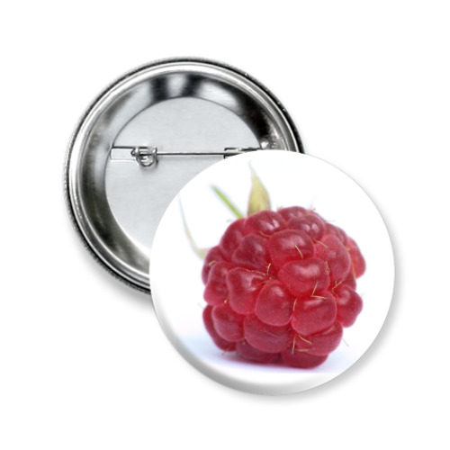 Значок 50мм с принтом Малина