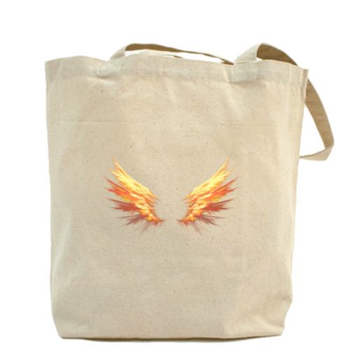 Сумка шоппер с принтом Fire Wings