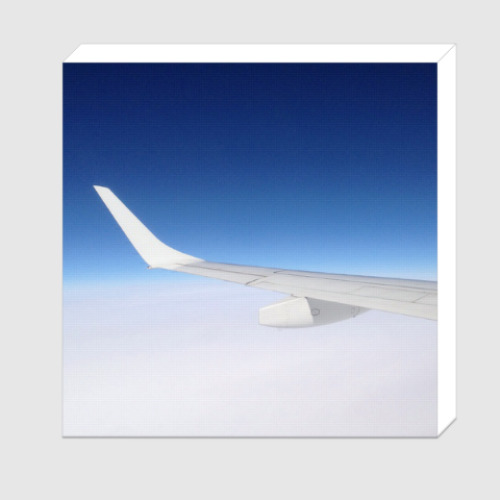 Холст с принтом Крыло самолета