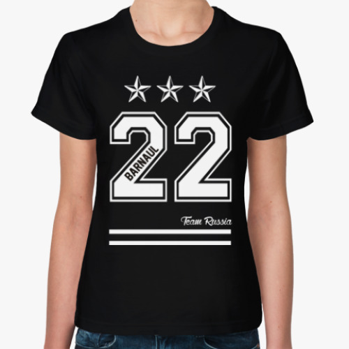 Женская футболка с принтом Барнаул