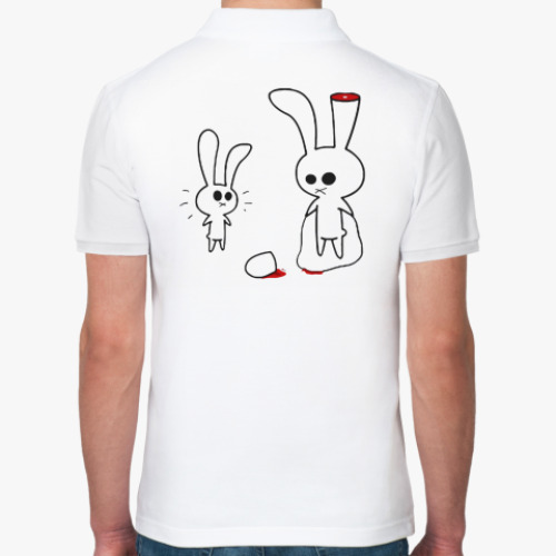 Рубашка поло с принтом  Sliced rabbit