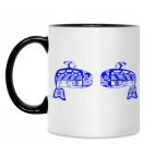 Кружка двухцветная