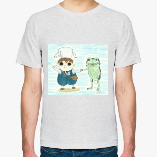 Футболка с принтом Greg and the Frog (Over the Garden Wall)