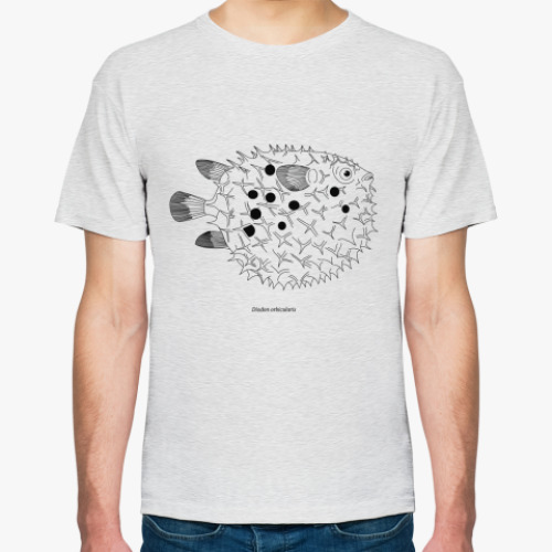 Футболка с принтом Diodon orbicularis - Рыба ёж