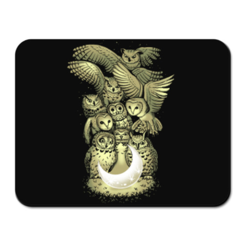 Коврик для мыши с принтом Owls are not what they seem