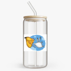 Банка с бамбуковой крышкой