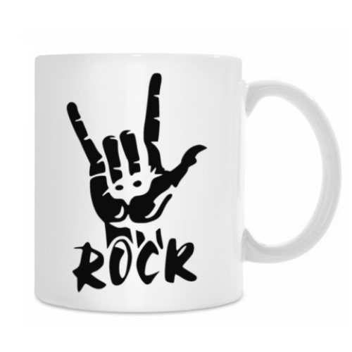 Кружка с принтом ROCK