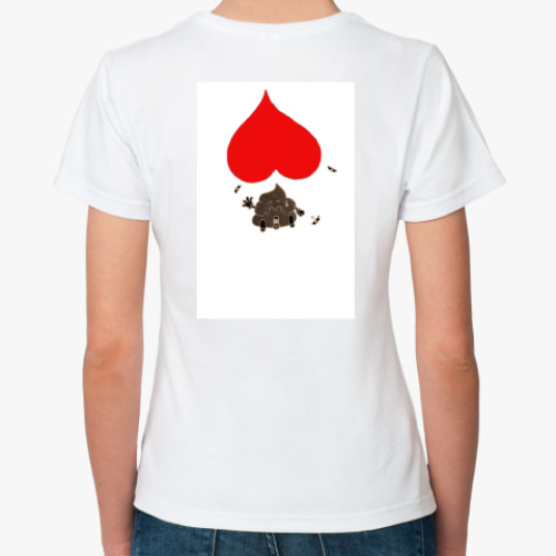 Классическая футболка с принтом Don't love me