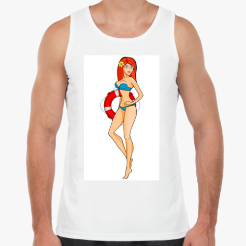 Майка с принтом Girl