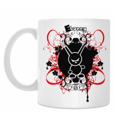 Кружка с принтом E-bunny