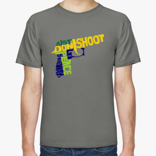 Футболка с принтом Не стрелять - путь к миру