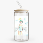 Банка с бамбуковой крышкой