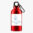 Металлическая бутылка 400 мл UV-DTF