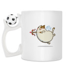 Кружка с футбольным мячиком