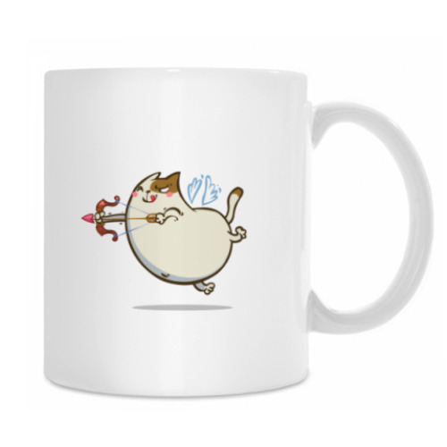 Кружка с принтом Амуркот — Пятничный Котик №42