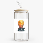 Банка с бамбуковой крышкой