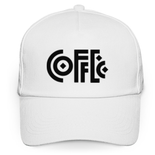 Кепка бейсболка с принтом Coffee